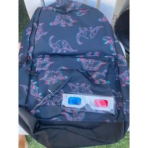 Cat & Jack 3D  Glasses Dino  Backpack , BlackMulti